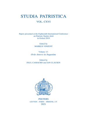 cover image of Studia Patristica. Volume CXVI--Papers presented at the Eighteenth International Conference on Patristic Studies held in Oxford 2019